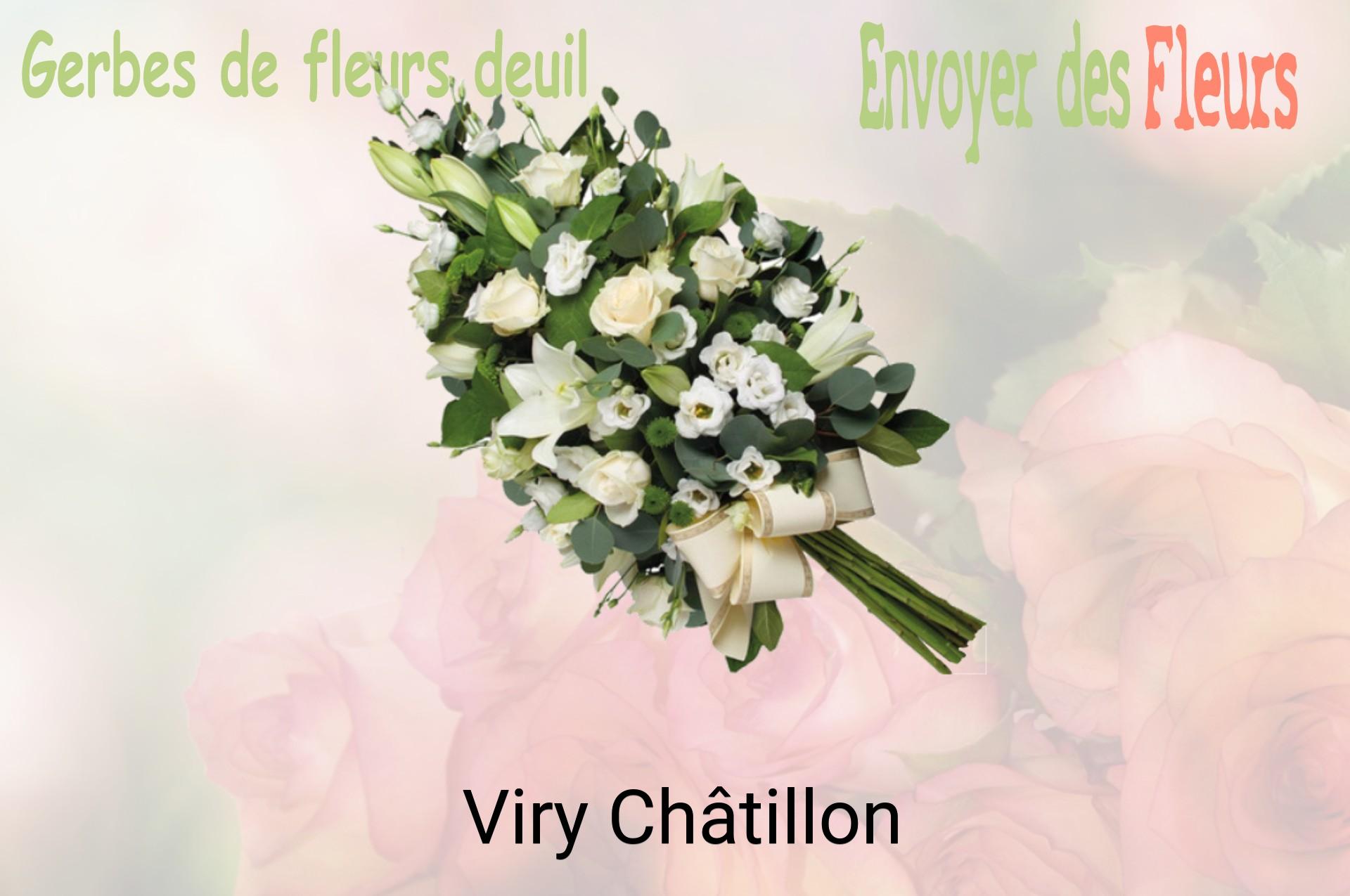 Gerbe de fleurs de deuil livrée à Viry-Châtillon